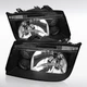 Black Fits 1999-2005 Volkswagen Vw Jetta Bora Mk4 Headlights W/ Fog Lamps Pair