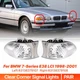 Pair Front Corner Signal Lights Parking Lamps For BMW E38 7 Series 1998-2001