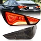 SMOKED LED Tail Lights DRL For 2011-2014 Hyundai Sonata w/Sequential Rear Brake