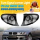 2pcs Corner Lights Brake Turn signal Lamps For 2002-2005 BMW 3-Series E46 4 Door