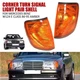 Corner Turn Signal Light Pair Amber Shell For Mercedes Benz W124 E-Class 1986-95