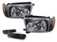 Black Headlights + Corner + Smoke Bumper lights Combo for 96-98 Toyota 4Runner