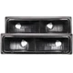 ANZO for 1988-1998 Chevrolet C1500 Euro Parking Lights Black - anz511053