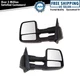 Towing Mirror Power Textured Black Pair Set of 2 for Ford F150 New