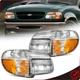 For 1995-2001 Ford Explorer 1997 Mercury Mountaineer Headlights Assembly Pair