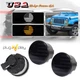 For 07-17 Jeep Wrangler JK US Flag Type Amber Turn Signal & White DRL LED Lights