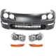 Bumper Cover Headlight For 98-2001 Acura Integra Set of 5 Front