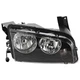 Headlight For 2006-2007 Dodge Charger Right Black Housing With Bulb