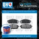 Brake Pads Set fits NISSAN ELGRAND E50 3.3 Front 96 to 02 VG33E QH 410600W785