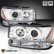 Fits 1999-2006 GMC Sierra Yukon XL LED Halo Projector Headlights+Bumper Lamps