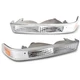 Fits 1998-2004 Chevy S10 Blazer Clear Bumper Lights Parking Signal Lamps 98-04