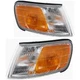 Driver & Passenger Park/Side Marker Light Assemblies For 1994-97 Honda Accord