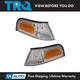 TRQ Corner Marker Light Set Fits 1998-2011 Ford Crown Victoria