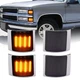 Sequential Amber LED Corner Side Marker Lights For Chevy C/K 1500 2500 94-98 99