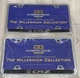 HONDA CRZ CR-Z Chrome with Black Plastic License Plate Frame SET OF 2