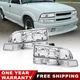 Chrome Amber Corner Bumper HeadLamp Headlight Assy For 98-2004 Chevy S10 Blazer