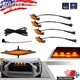 Set of 4pcs Grille Led Amber Lights Light For Toyota 4Runner TRD Pro 2014-2021