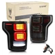 Pair Vland SMOKED LED Tail Lights For Ford F150 2015-2020 F-150 Rear Turn Signal