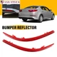 Pair For Kia Optima 2014-2015 Red Lens Bumper Rear Reflector Trim Lights LH RH