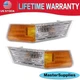 parking light turn signal directional lamp front pair set fit 07-17 jeep patriot