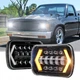 For 82-93 Chevy S10 Blazer GMC S15 7X6" Projector Seal LED Headlights Hi/Lo Beam