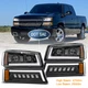 DOT LED Headlights Assembly DRL Turn Signal Lamps For 2003-2006 Chevy Silverado