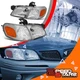 CHROME HOUSING DIAMOND HEADLIGHT+AMBER CORNER FOR 97-05 CHEVY VENTURE/SILHOUETTE