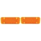 LED Parking Light Assembly Pair w/ Amber Lens Chevy C10 1971-1972