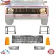 NEW FRONT GRILLE HEADLAMP DOOR SIGNAL MARKER LIGHTS FOR 1991-1996 JEEP CHEROKEE