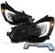 For 12-15 Subaru Impreza LED Black/Smoke Projector Headlight Headlamp w/Blue DRL