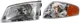 MAZDA 626 00-02 HEAD LAMP LH Halogen Assembly 2-pc Kit (ES/LX Models) with Corne