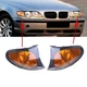 For BMW 02-05 E46 3-SERIES 4D Sedan Amber 2x Park Corner Light Turn Signal Lamp