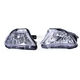 Pair Left Right Front Bumper Fog Light Lamp Clear Lens For 2007-2009 Lexus LS460