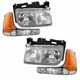 FITS CADILLAC ESCALADE GMC YUKON HEADLIGHTS HEAD LIGHTS SIGNAL LAMPS 4PC SET
