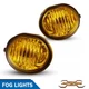 Fog Lights for 2003-2008 Toyota Matrix Pontiac Vibe Yellow Lens Driving Lamps