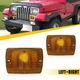 1987-1995 For Jeep Wrangler Amber YJ 56001378 Turn Signal Light Housings Pair