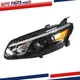 For Chevy Malibu 2016 2017 2018 LH Halogen Headlights Projector Clear Lens Black