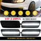 2-20X For Volkswagen VW MK6 GTI 2010-2014 White Bumper Side Marker Lights Smoked