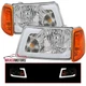 Fits 2001-2011 Ford Ranger LED Tube Clear Headlights+Corner Signal Lamps 01-11 Fits 2001-2011 Ford Ranger LED Tube Clear Headlights+Corner Signal Lamps 01-11