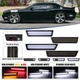 For Dodge Challenger 2008-2014 Front Rear Bumper 4PCS LED Side Marker Light Lamp
