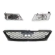 Grille Assembly + Headlight Set Halogen For 1998-1998 Nissan Sentra