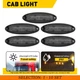 5-50x Roof Top Cab Marker Amber Light Smoke Lens For Freightliner Cascadia 2018+