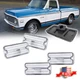 4x Clear Lens Front + Rear Side Marker Light Lamp For 1968-1972 Chevy GMC Truck 