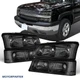 Smoke Headlights & Bumper Light For 2003-2006 Chevy Silverado 1500 2500 3500
