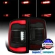 For 2013-2018 Dodge Ram 1500 2500 LED Black Red Smoke Tail Lights LED Sequential