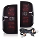 Fit For 14-19 Chevy Silverado Smoke Tail Lights Brake Lamps w/ Wiring Harness
