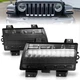 ANZO For 18-21 Jeep Wrangler LED Side Markers Chrome Housing Smoke Lens- 511087