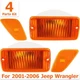 Front Signal Lamp with Side Marker Lights Kit For 2001 - 2006 Jeep Wrangler (TJ)