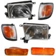 Headlight Kit For 1996-1997 Toyota 4Runner Driver and Passenger Side with bulbs