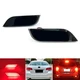 Smoke LED Rear Bumper Reflector Stop Brake Light For 08-14 Subaru Impreza WRX ST
